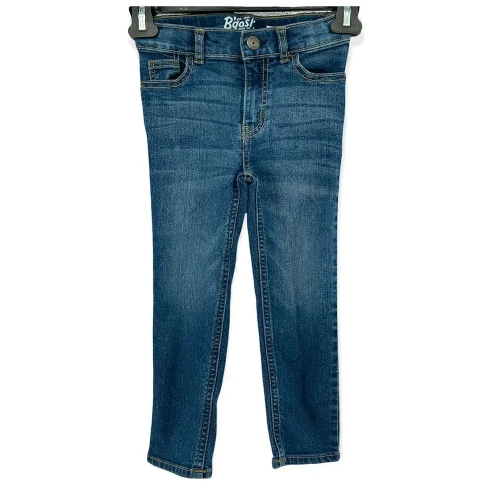 OshKosh B’gosh Boy’s Straight Leg Adjustable Waist Denim Jeans Size 4 Regular